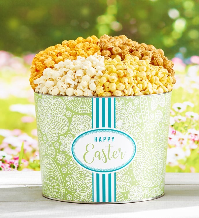Easter Lace Popcorn Tins