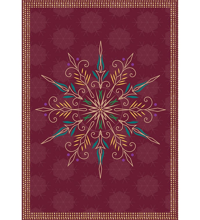 Cards With Pop&reg; Gold Snowflake - Maroon