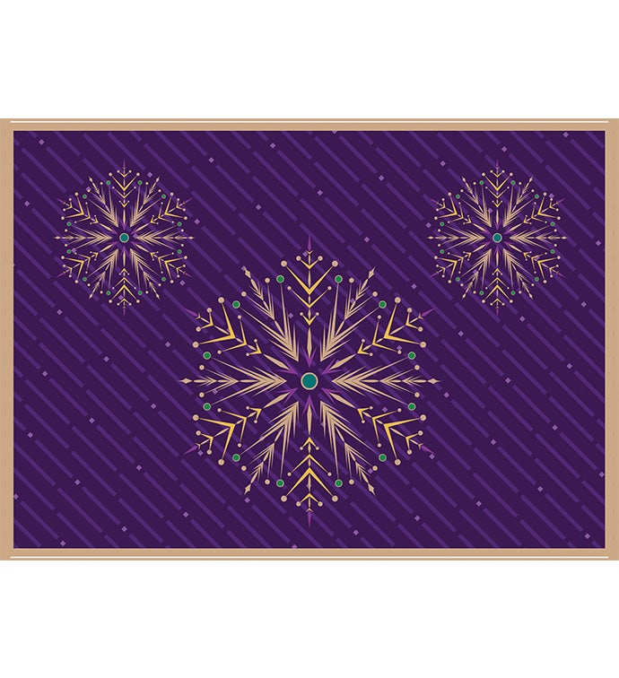 Tins With Pop® Gold Snowflake - Purple