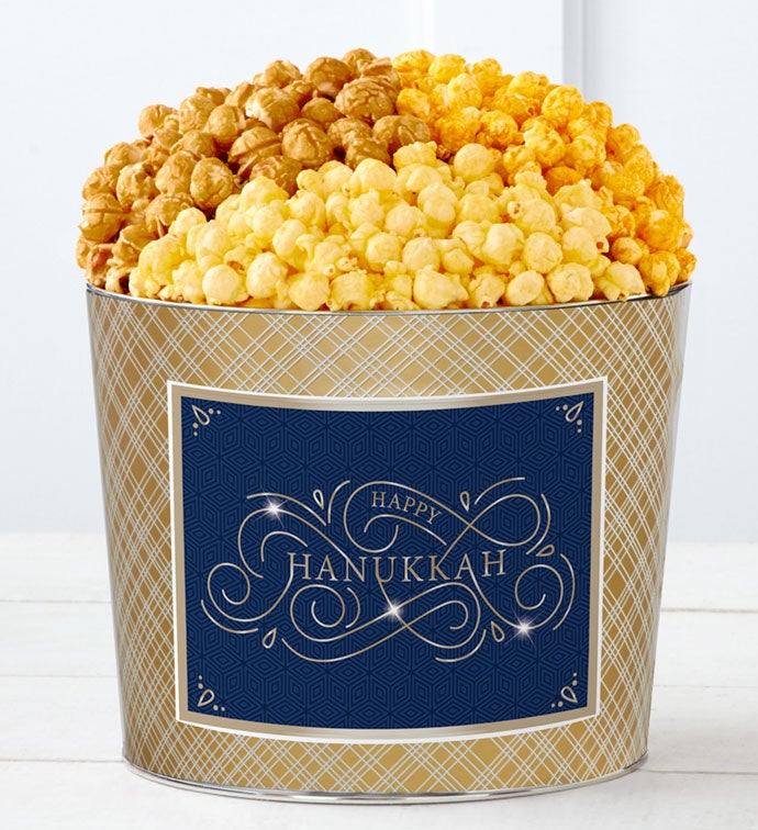 Tins With Pop® Happy Hanukkah Blue Gold