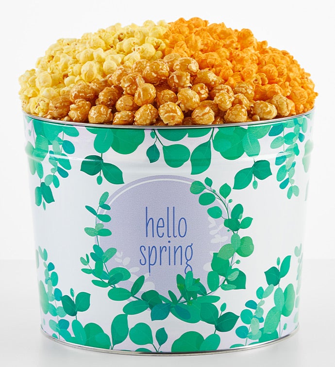 Succulent Garden 2 Gallon 3 Flavor Popcorn Tin