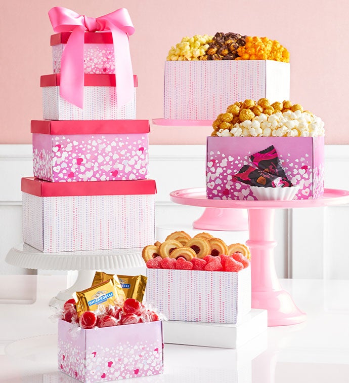 4 Gift Box Bursting With Love Tower
