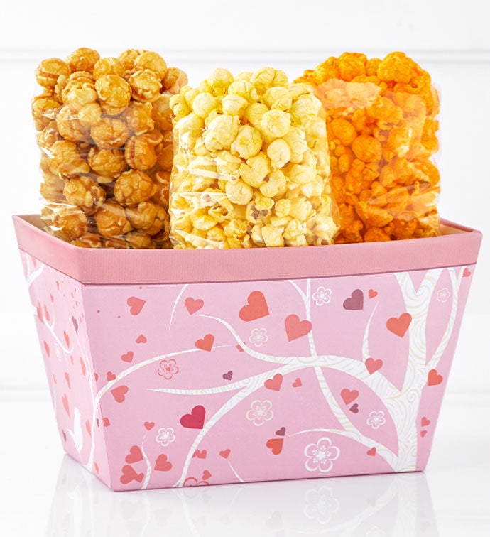 Blushing Branches Gift Bin