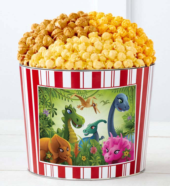 . Gallon Popcorn Tin Retro Flavor