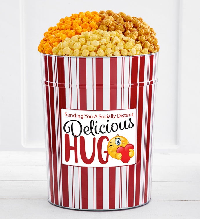 Tins With Pop® 4 Gallon Socially Distant Hug - Smile
