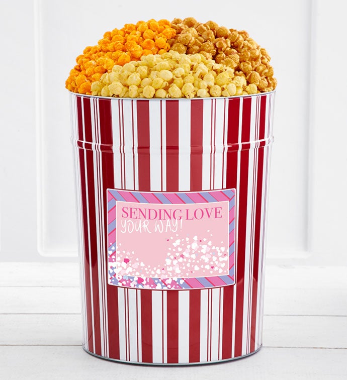 Tins With Pop® 4 Gallon Sending Love Your Way The Popcorn Factory