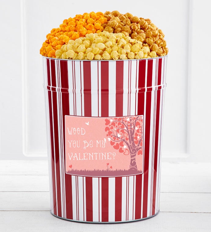 Tins With Pop® 4 Gallon Wood You Be My Valentine?