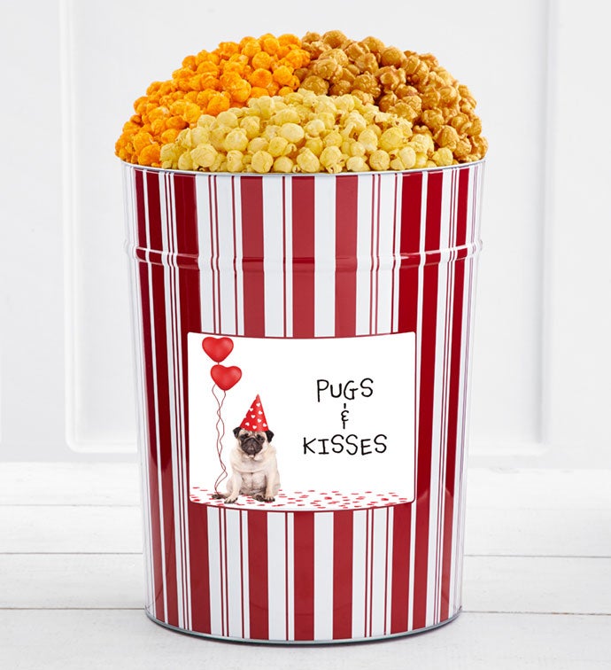 Tins With Pop® 4 Gallon Pugs and Kisses