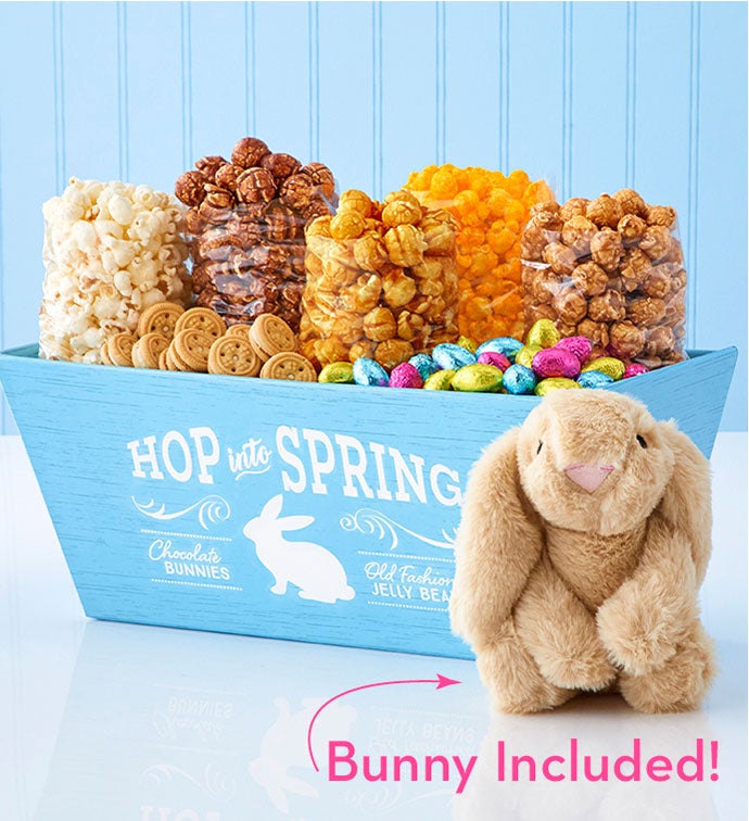 Egg Cellent Adventure Gift Basket with Bunny