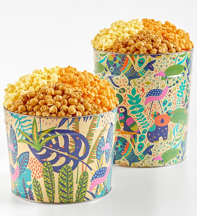 Tropical Vibes 2 Gallon 3 Flavor Popcorn Tin