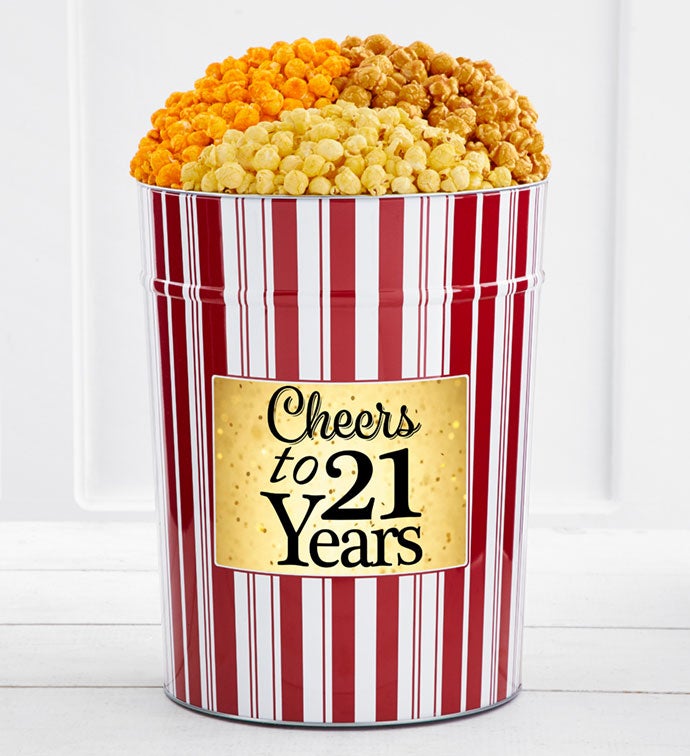 Tins With Pop® 4 Gallon Cheers To 21 Years