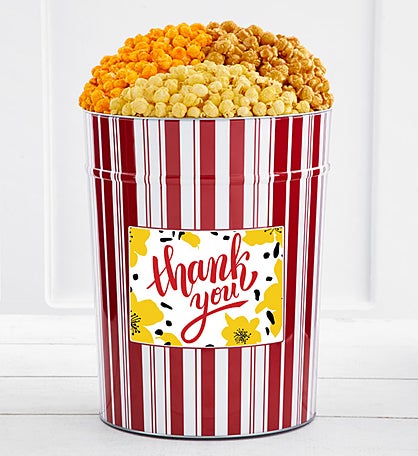 Tins With Pop® 4 Gallon Thank You Flowers