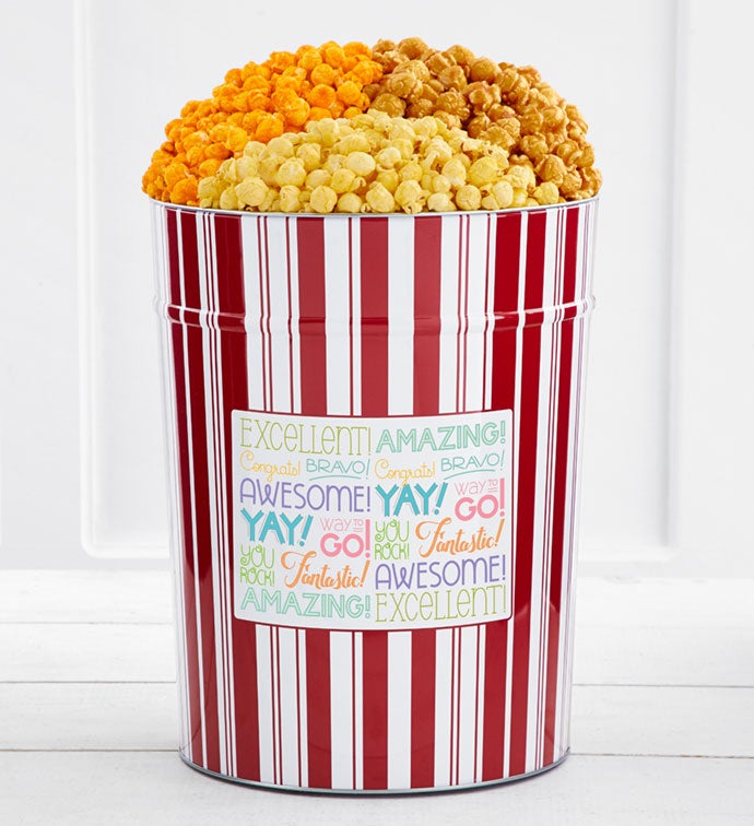 Tins With Pop® 4 Gallon Congrats Excellent Bravo Way To Go The