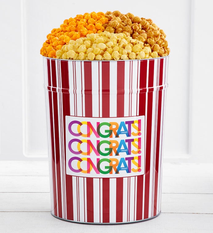 Tins With Pop® 4 Gallon Bright Congratulations