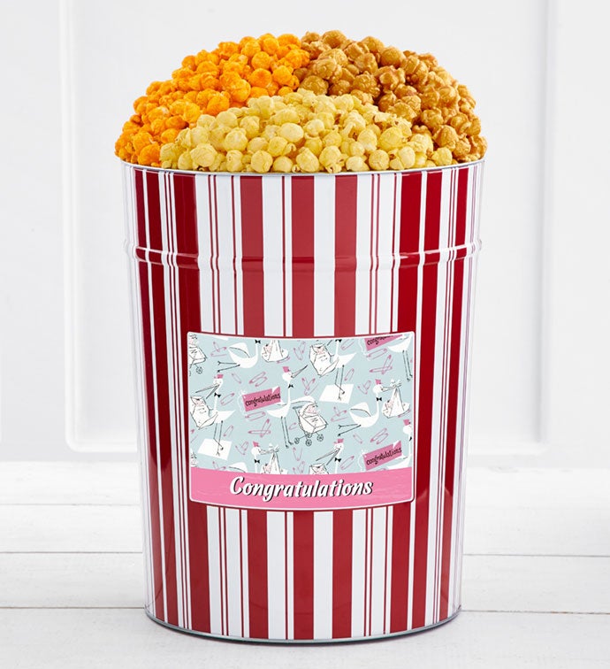 Tins With Pop® 4 Gallon Congratulations   New Baby