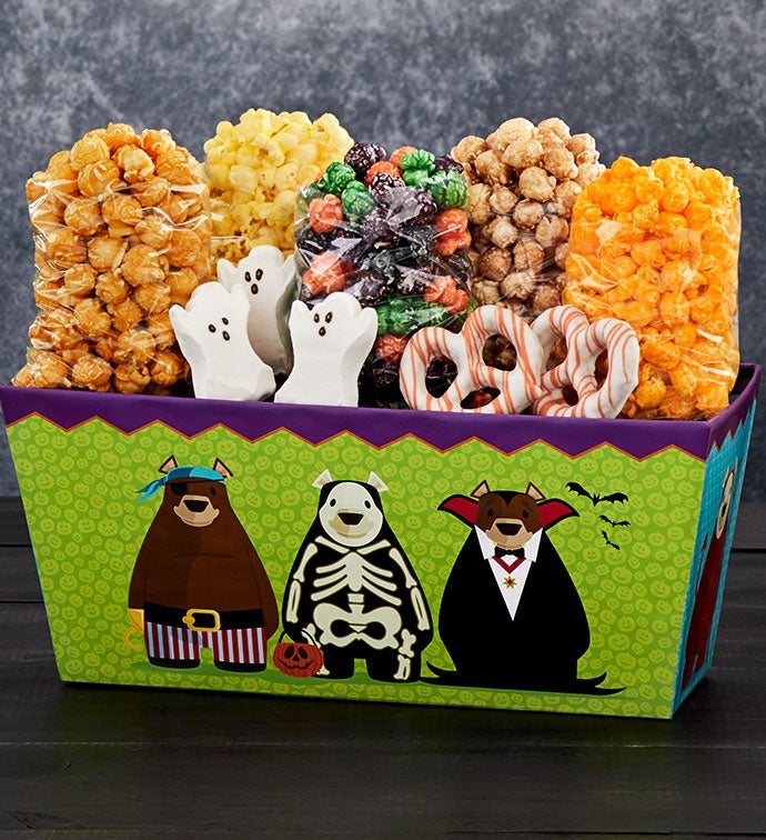 Beary Spooky Gift Bin