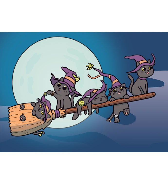 Cards With Pop® Moonlit Witch Cats