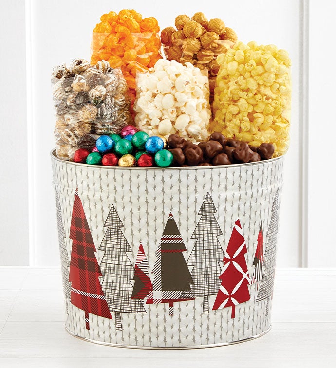 Cozy Plaid 2 Gallon Assortment Tin