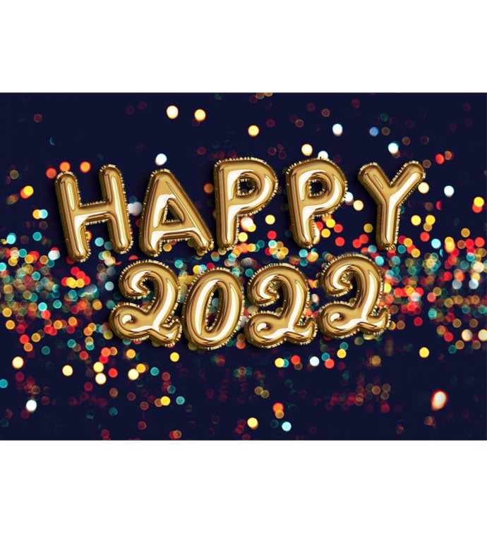 Tins With Pop® Happy 2022 Gold Balloons