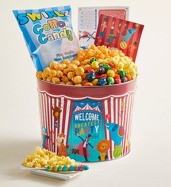 Circus Tin 2 Gallon Premium Snack Tin