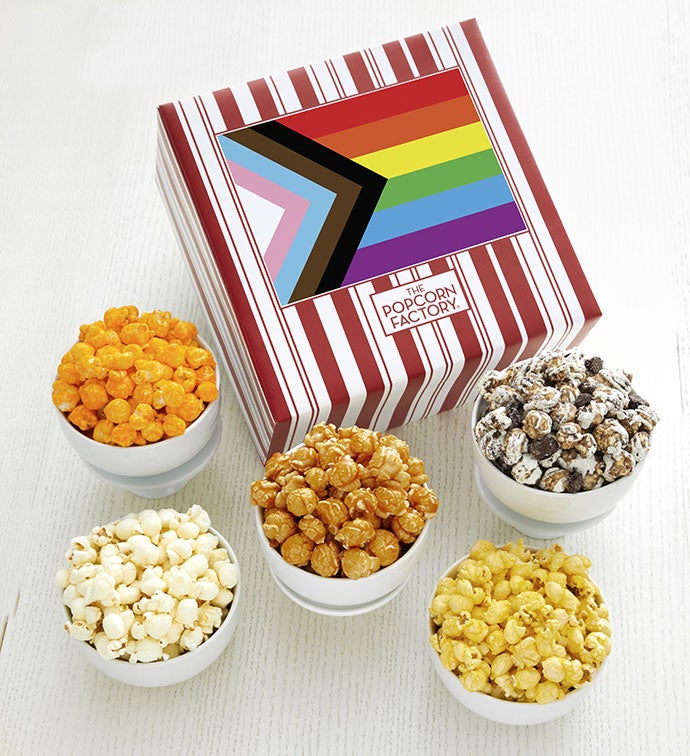 BOX POP CORN 3PZ ROSSO POIS 16X6,5X4 CM 