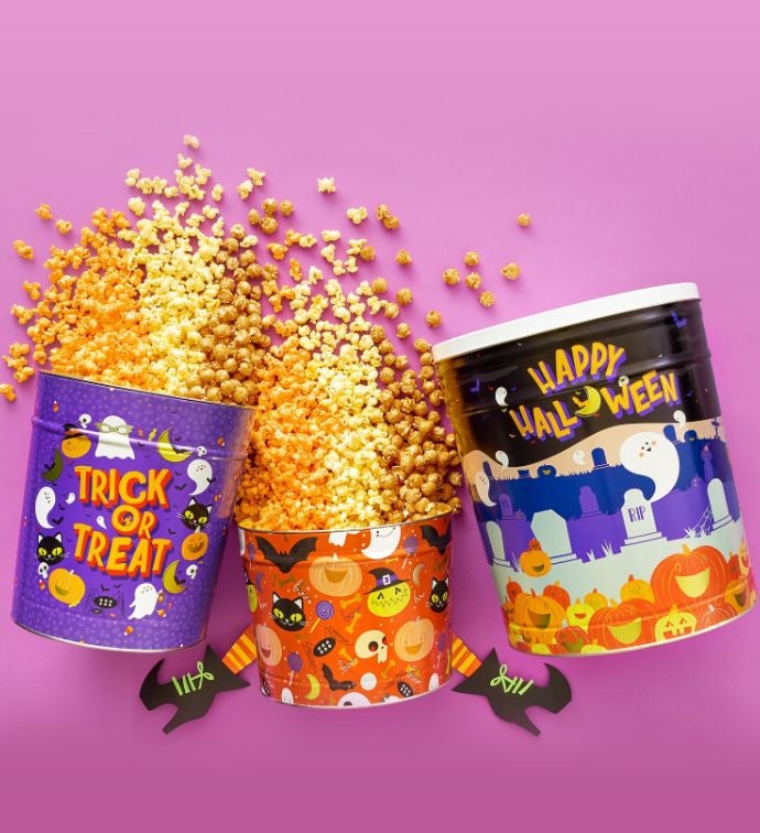 Spooky Fun 6 1/2 Gallon 3 Flavor Popcorn Tin