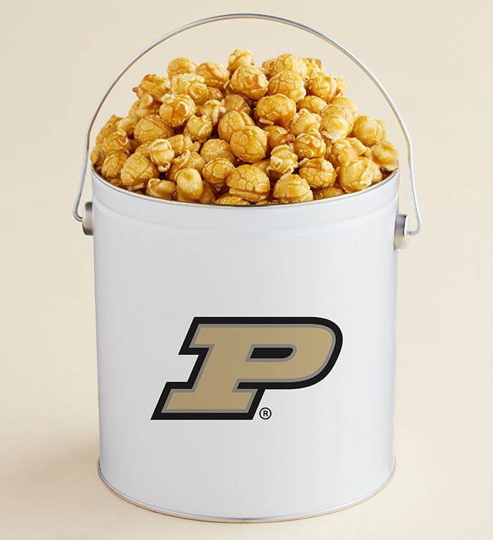 1 Gallon Purdue University   Caramel Popcorn Tin