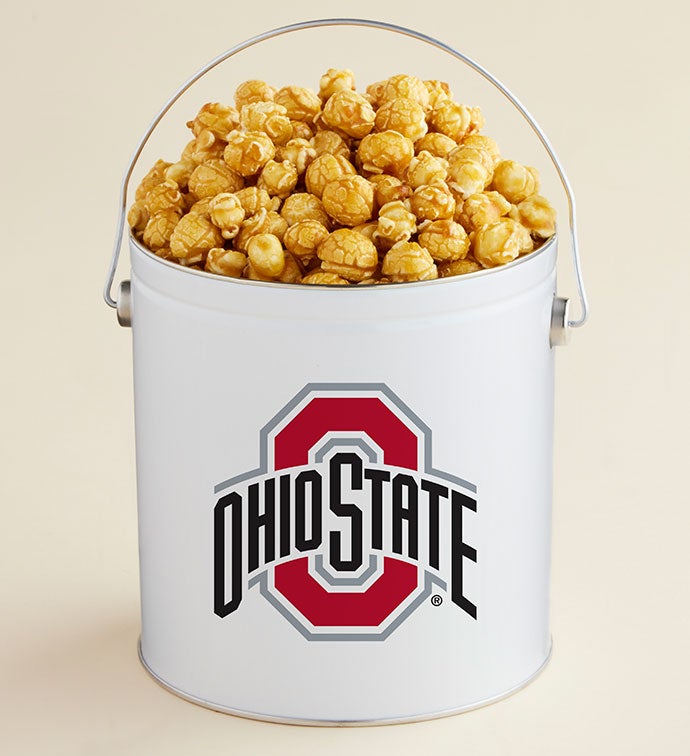 1 Gallon Ohio State University   Caramel Popcorn Tin