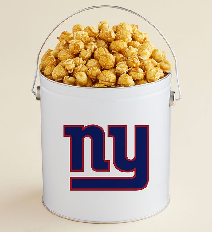 1 Gallon New York Giants   Caramel Popcorn Tin