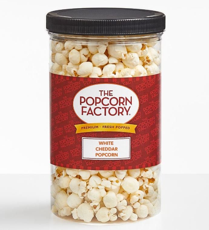 White Cheddar Popcorn Canister