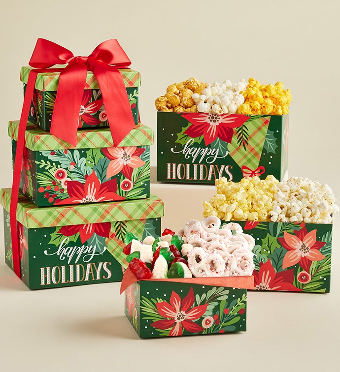 Holiday Cheer 3 Box Gift Tower