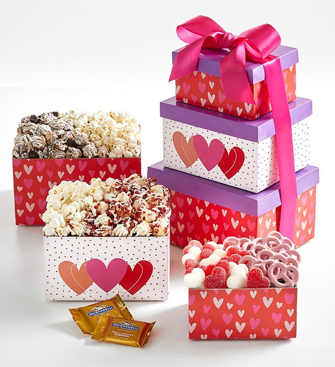 Valentine's Day Sweet & Savory Gift Tower