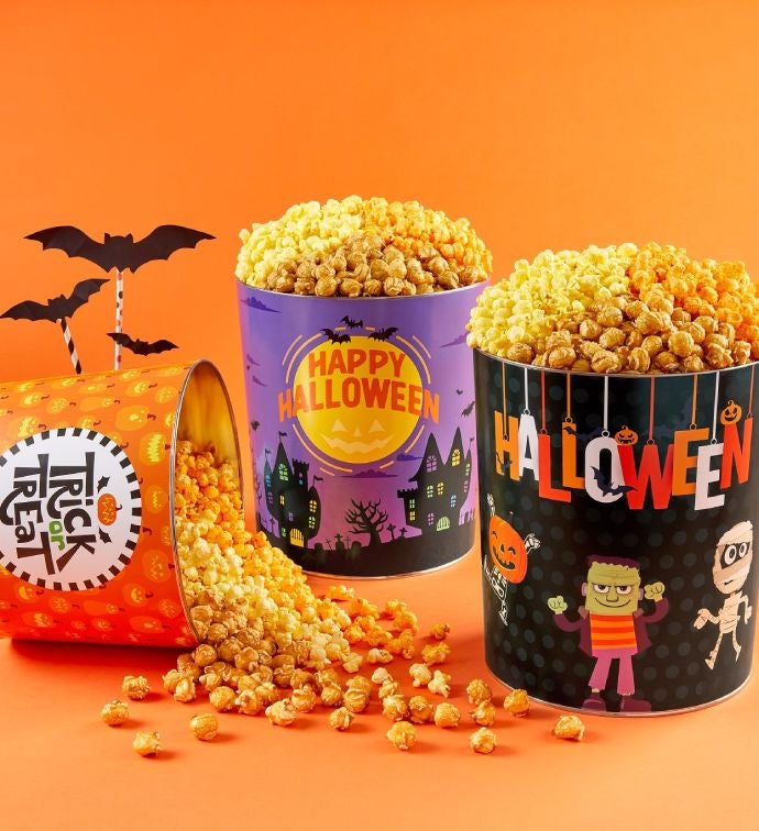 Halloween Monsters 3 1/2 Gallon 3 Flavor Popcorn Tin