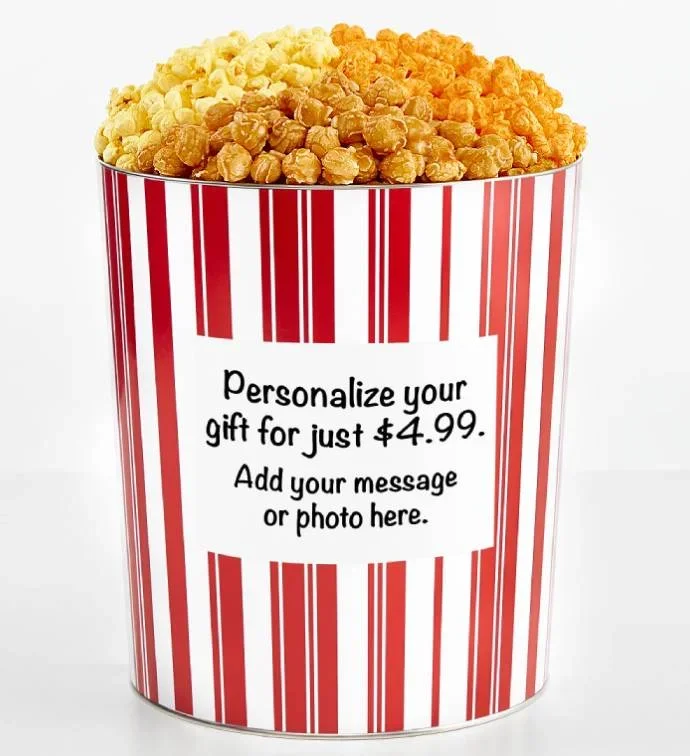 Tins With Pop® Personalized Retro 3.5 Gallon Tin