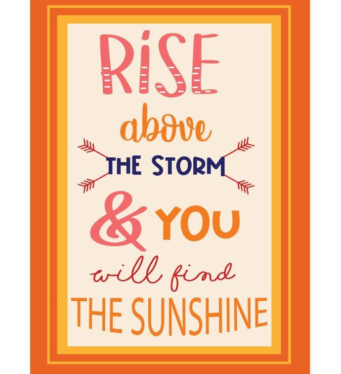 Rise Above The Storm Greeting Card