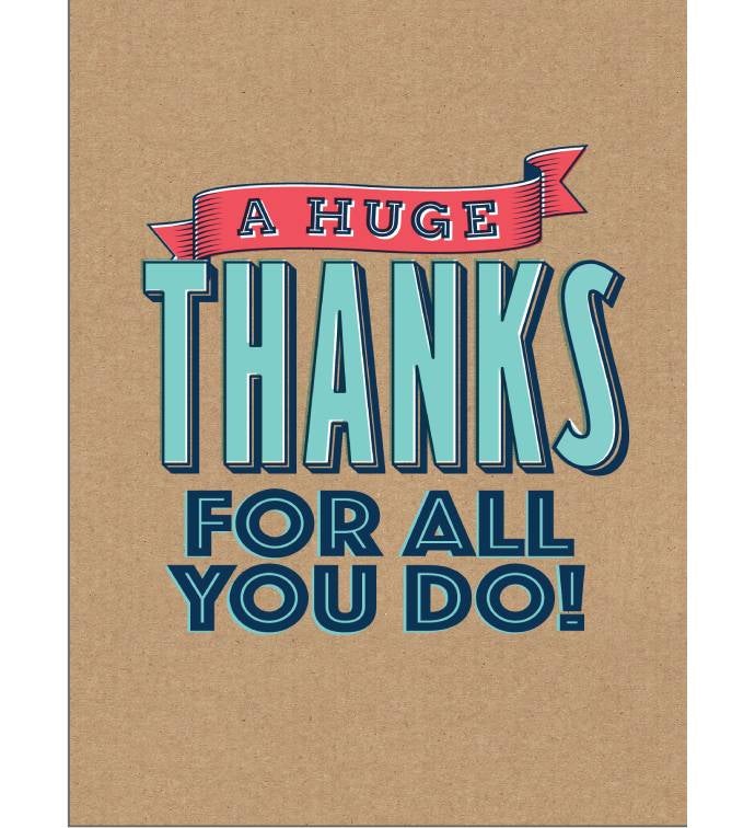 Thanks For All You Do Caregiver Greeting Card