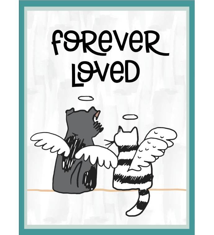 Forever Loved Pet Sympathy Greeting Card