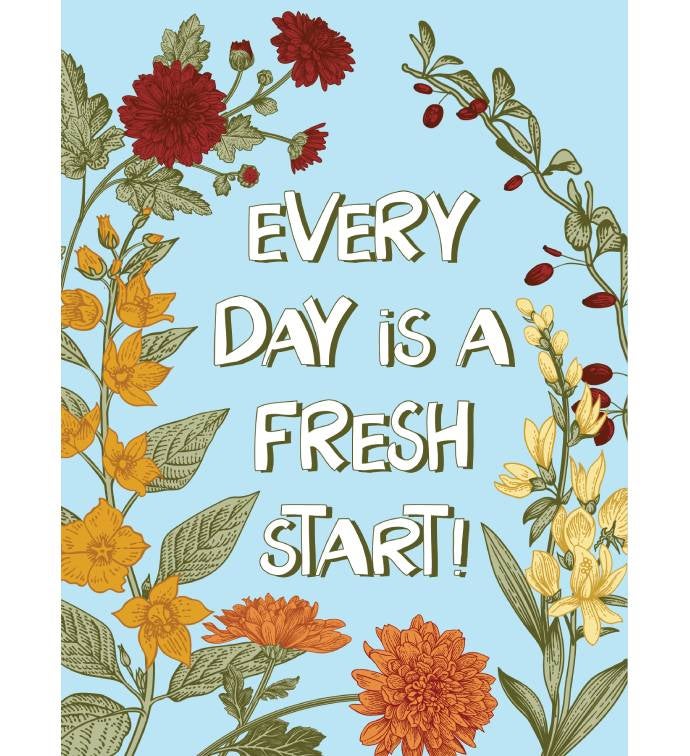 Cheers To A Fresh Start Greeting Card