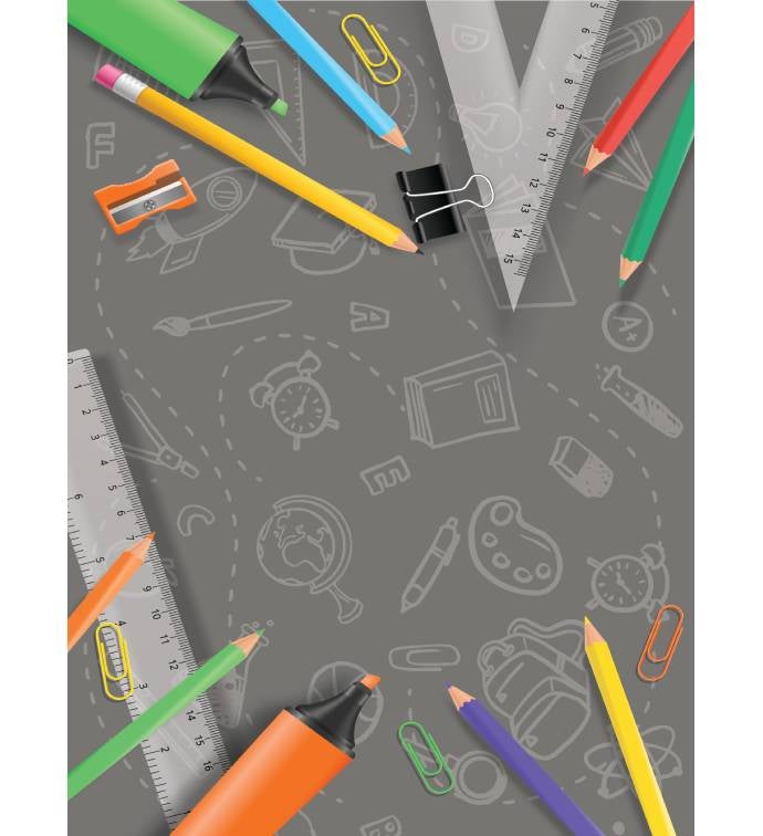 Back to School   Supplies Greeting Card