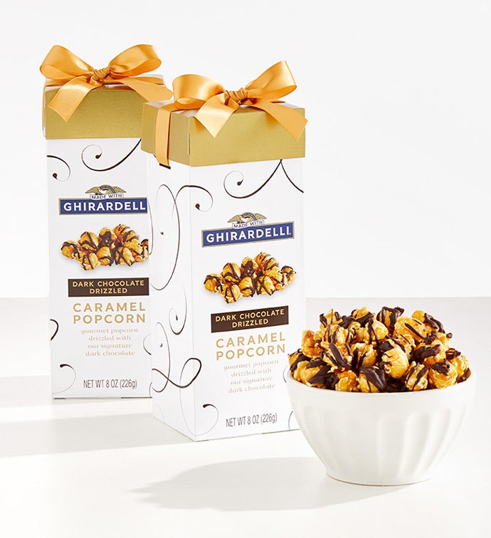 6pk Ghirardelli® Dark Chocolate Drizzled Caramel Popcorn