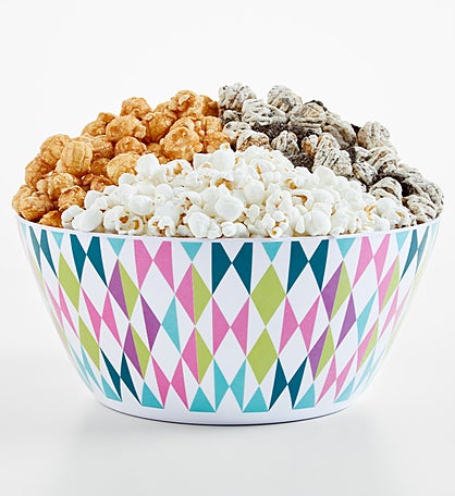 Colorful Vibes Reusable Popcorn Bowl
