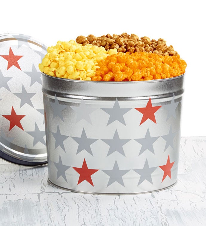 Patriotic Popcorn Tins