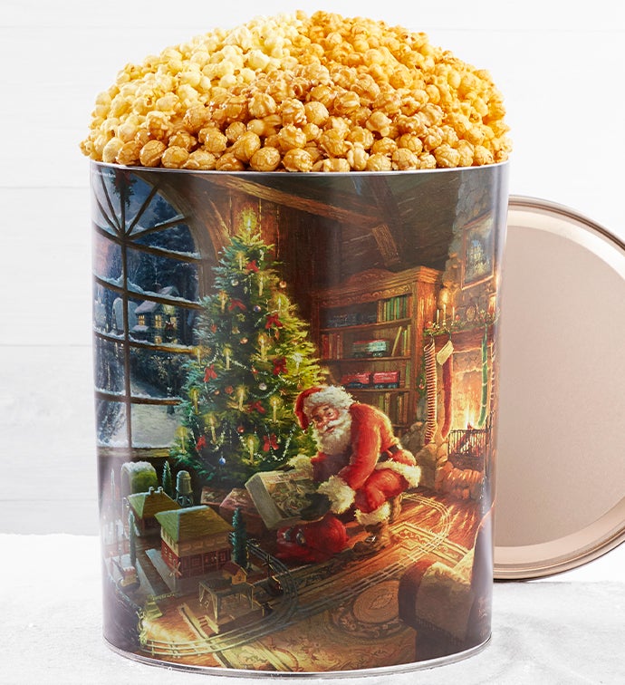 Thomas Kinkade® With Santa Popcorn Tins