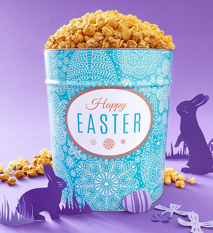 Garden Lace 3 1/2 Gallon 3 Flavor Popcorn Tin