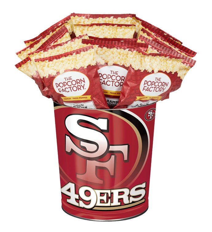 San Francisco 49ers 3-Flavor Popcorn Tins