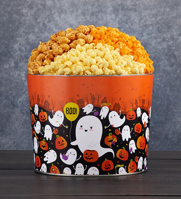 Boo To You 2 Gallon 3 Flavor Popcorn Tin