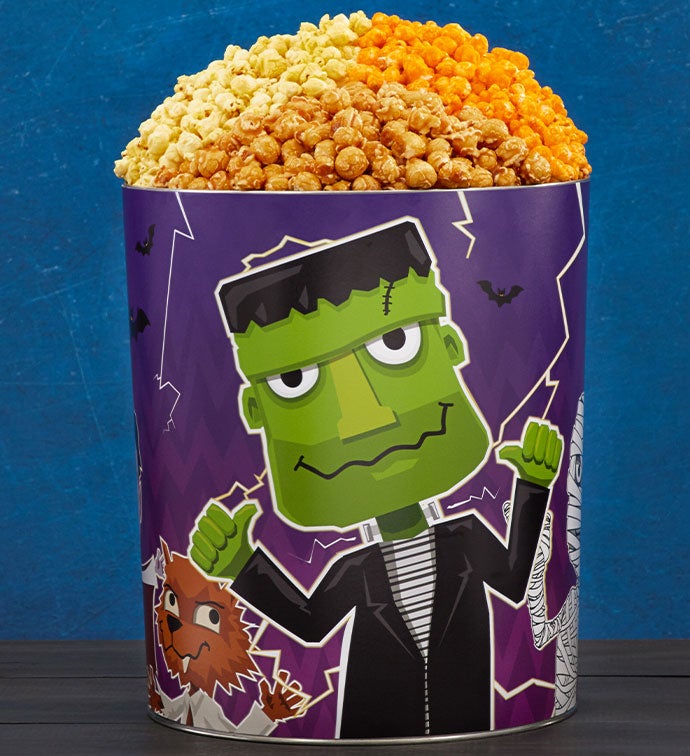 Monster Bash 6 1/2 Gallon 3 Flavor Popcorn Tin