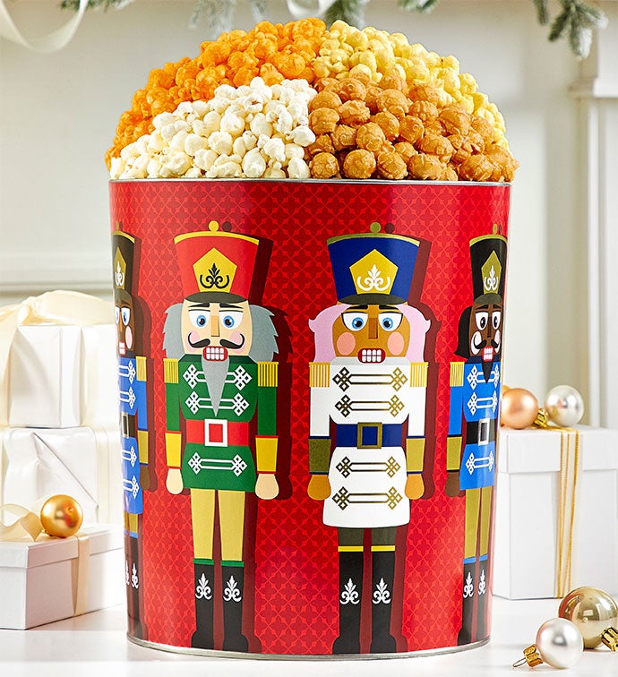 Nutcracker Cheer Popcorn Tins The Popcorn Factory