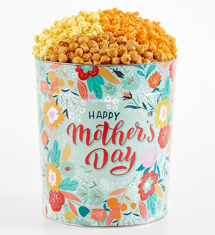 Love You Bunches Mom 3 1/2 Gallon 3 Flavor Popcorn Tin