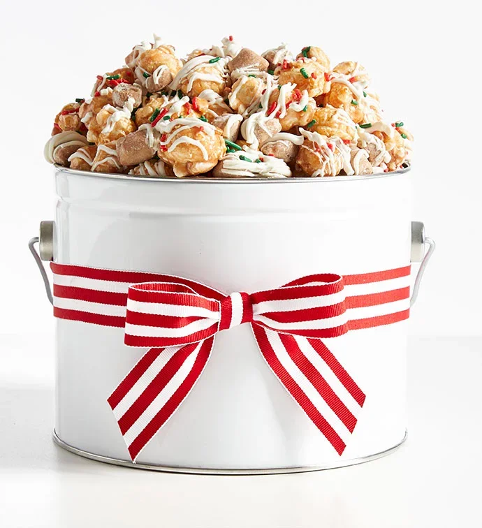 1 Gallon Holiday Cookie Dough Popcorn Pail